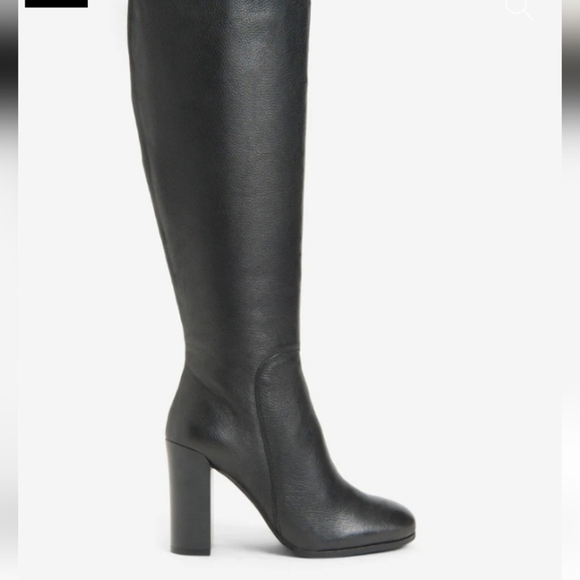 KENNETH Cole Justin leather block heel boots - Picture 1 of 13
